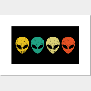 Retro Alien sunset Posters and Art